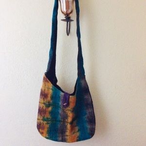 Tie dye colorful bag.